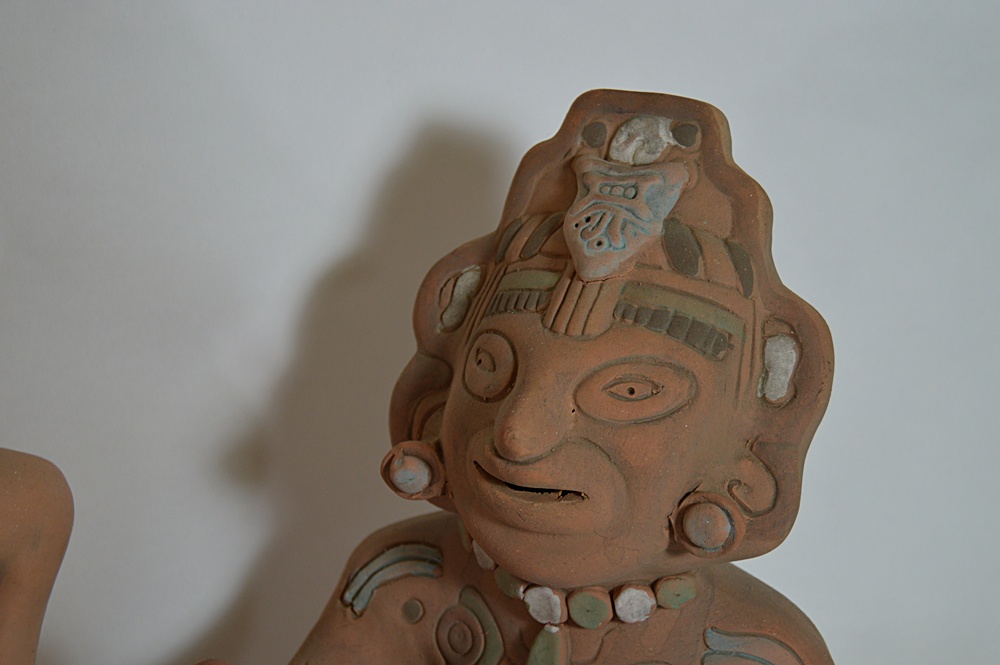 Mexican Aztec Style Pottery Figurines