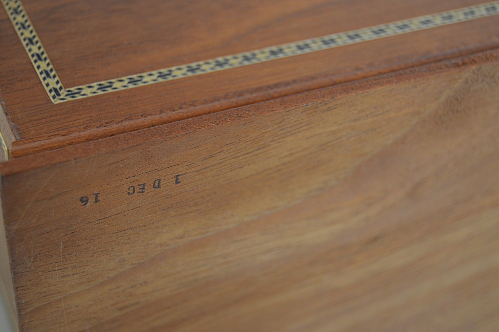 Bartley Collection Mahogany Liquor Cask with Pair of Decanters