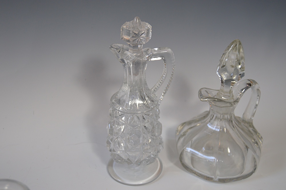 Vintage Pressed Glass and EAPG Cruet Collection