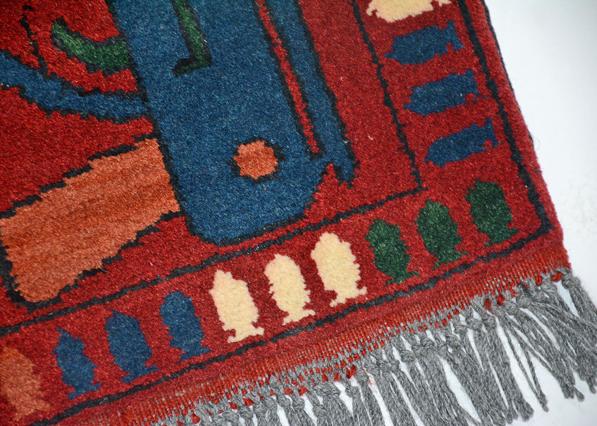 Handmade "Death of Russia" War Rug From Afghanistan