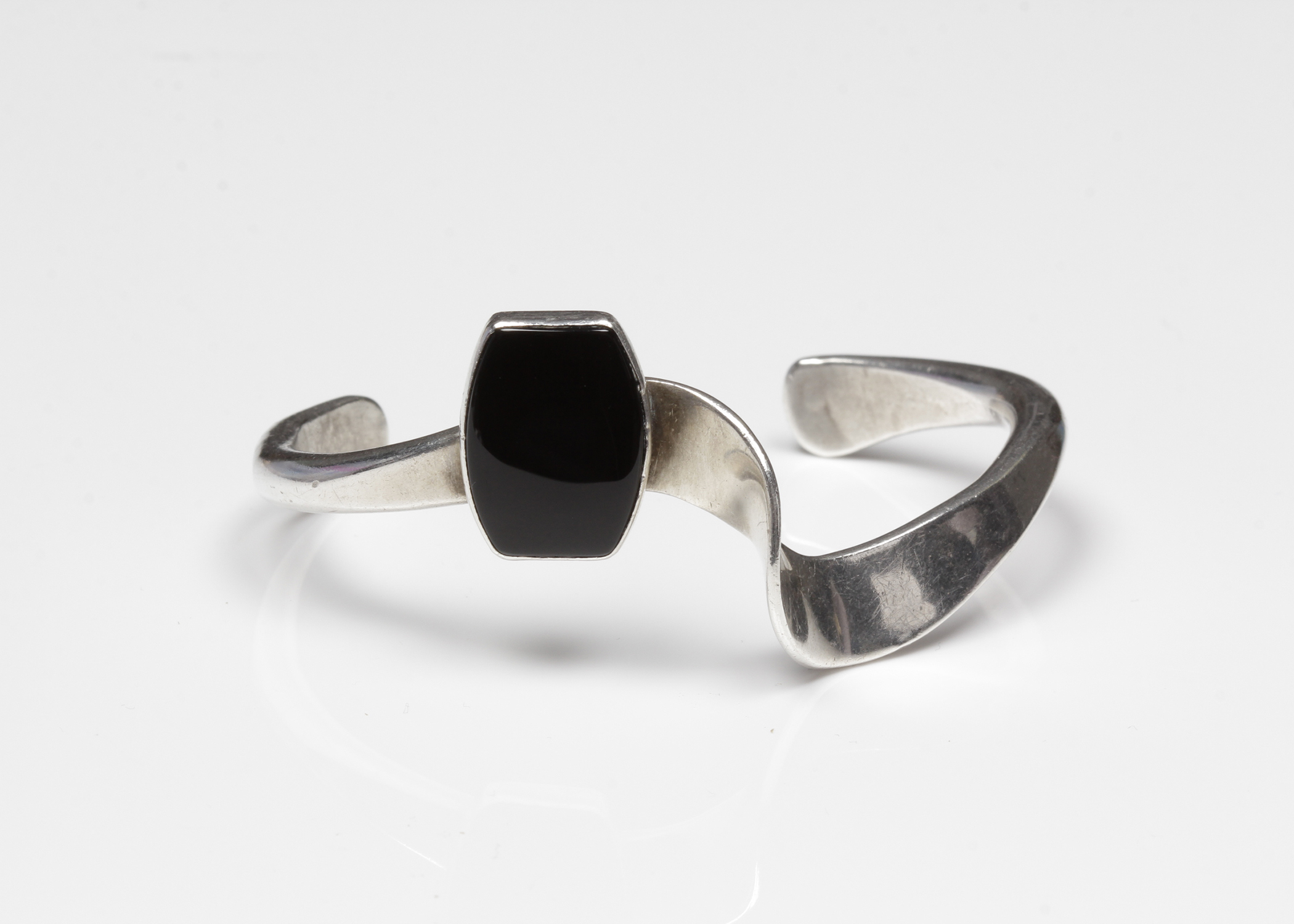Sterling Silver Onyx Cuff