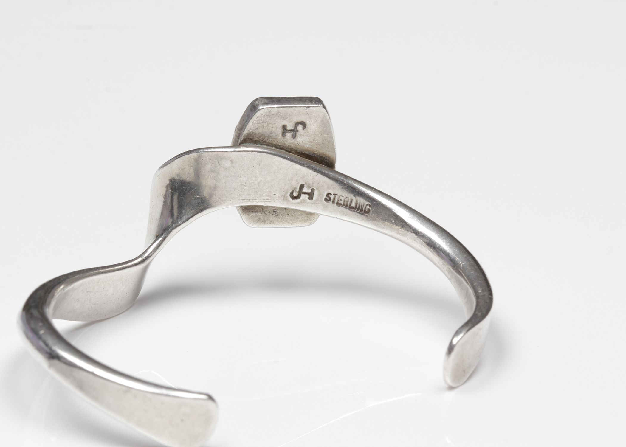 Sterling Silver Onyx Cuff