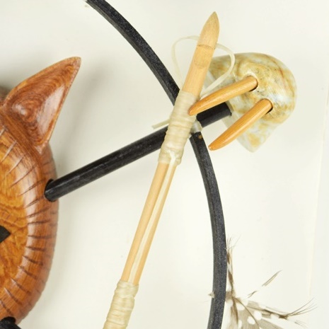 Contemporary Inuit Wall Plaque in Mixed Medium