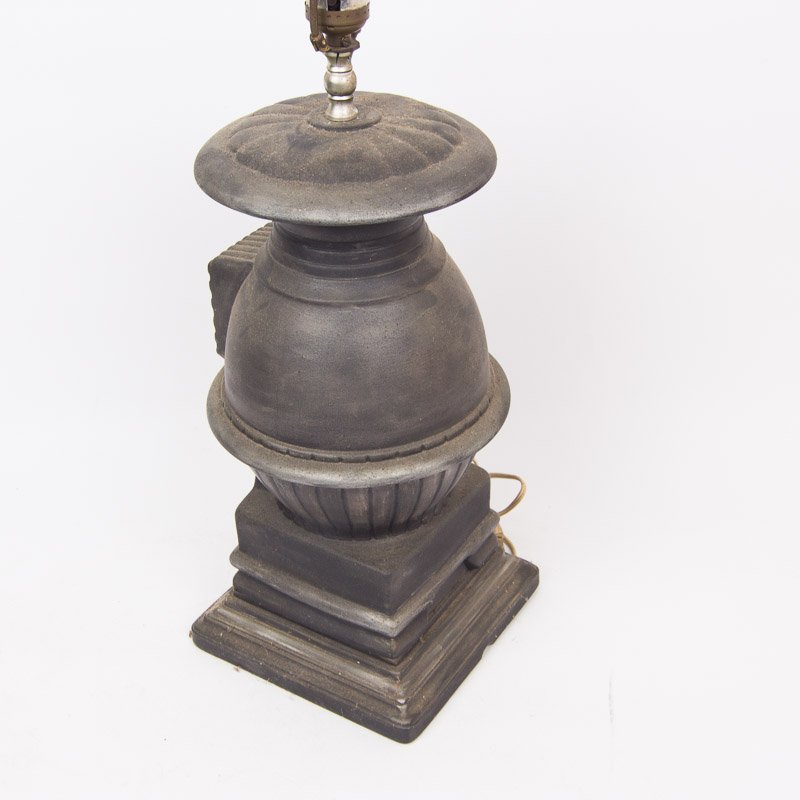 Vintage Cast Iron Stove Lamp