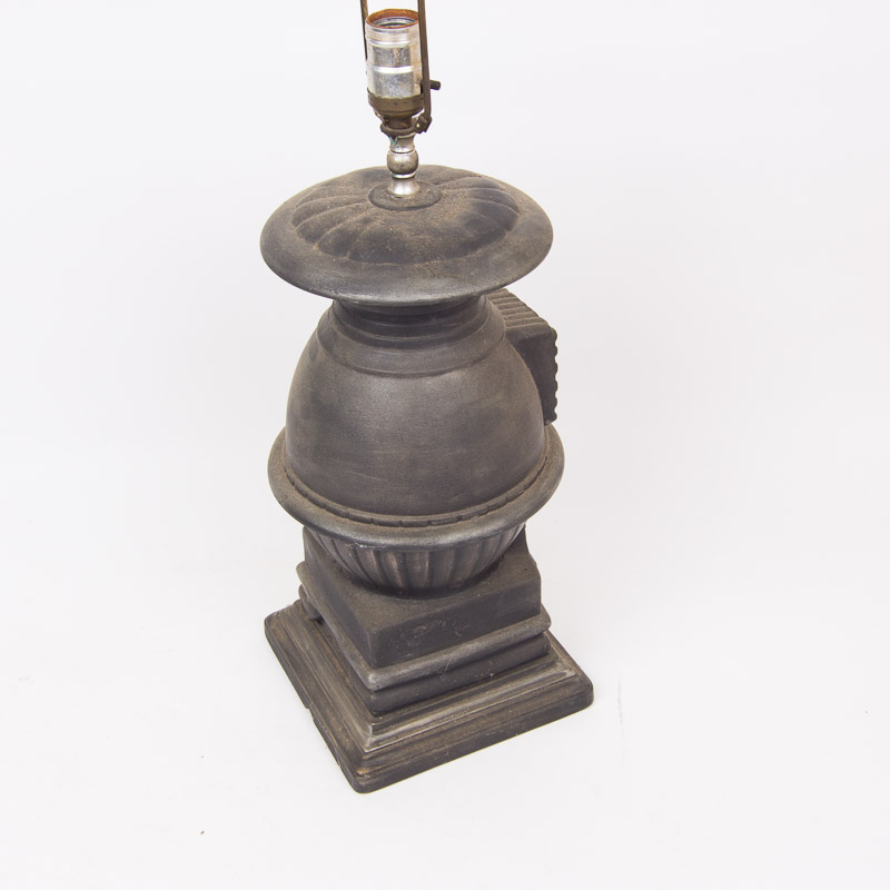 Vintage Cast Iron Stove Lamp