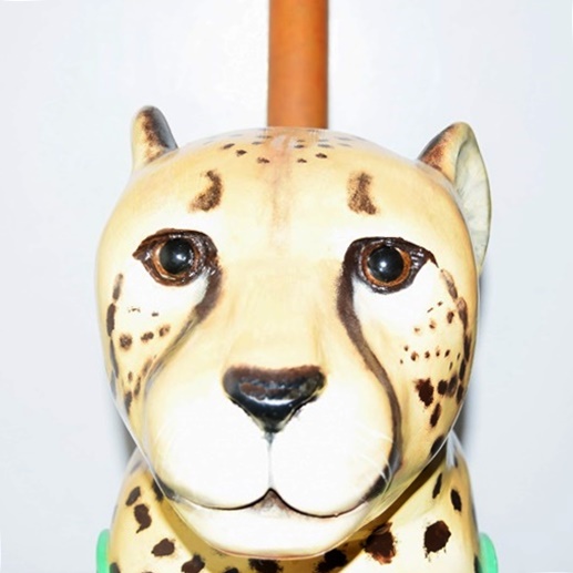 Carousel Cheetah Hand Crafted and Painted by Carousel Magic in Mansfield, Ohio