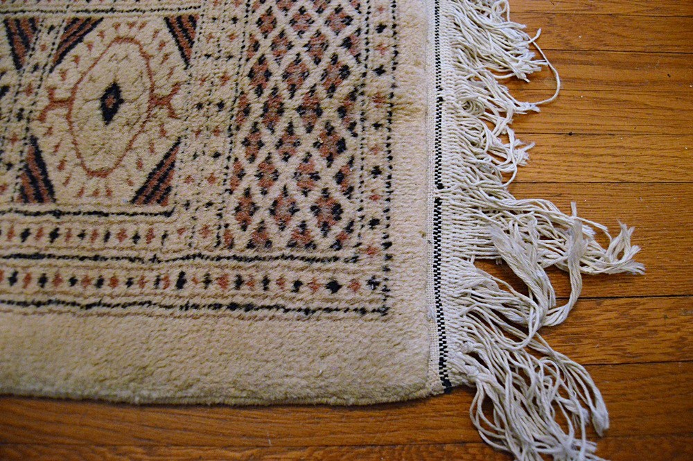 Hand-Knotted Wool Bokhara Rug