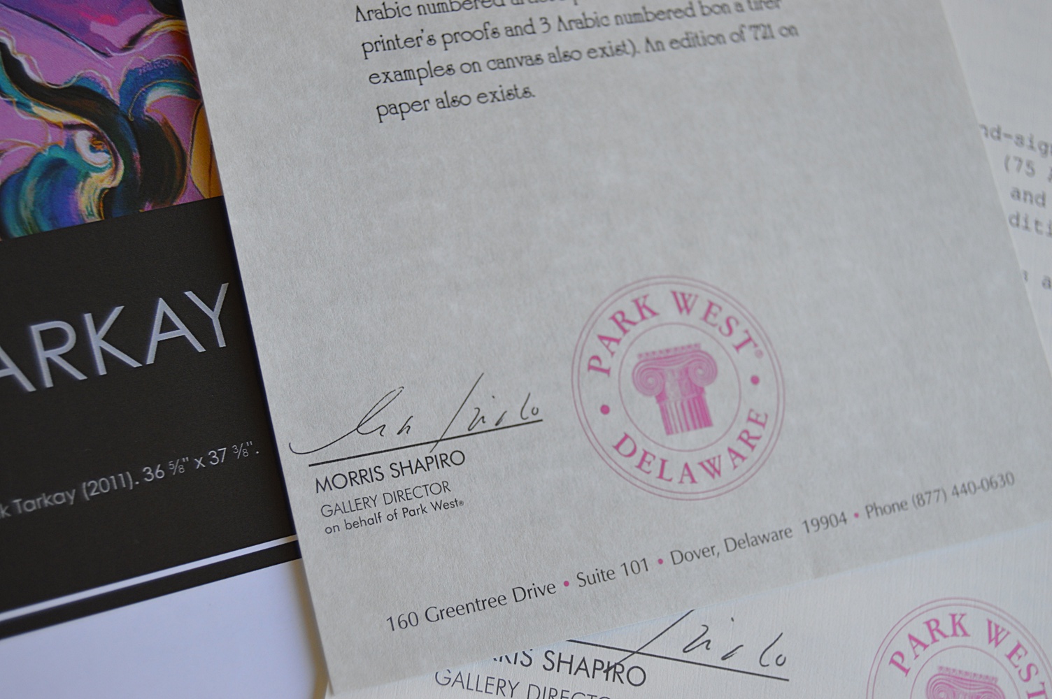 Signed Itzchak Tarkay Serigraph on Canvas