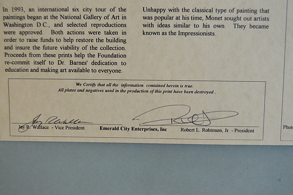 Limited Edition Print After "The Boat Studio" by Monet