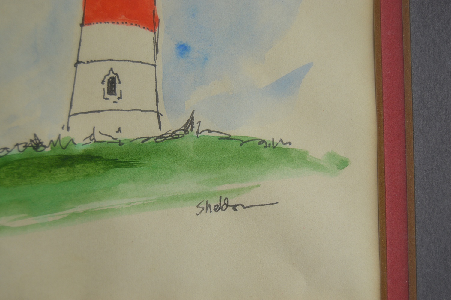 Pair of Original Signed Coastal Watercolors