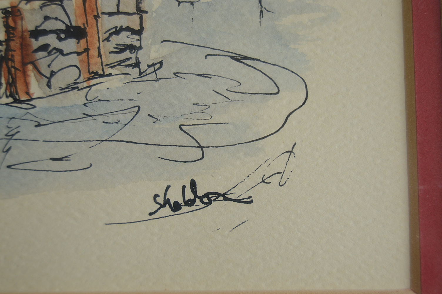 Pair of Original Signed Coastal Watercolors