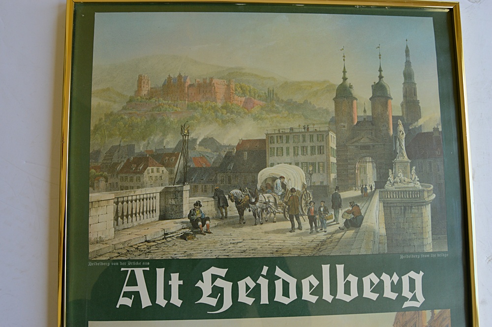 Framed "Alt Heidelberg" Poster