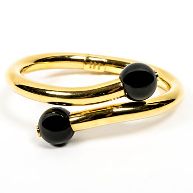 18K Gold and Onyx Bracelet