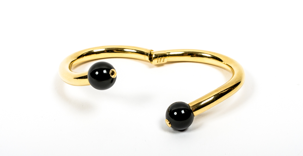 18K Gold and Onyx Bracelet