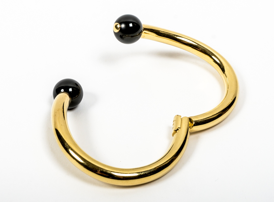 18K Gold and Onyx Bracelet