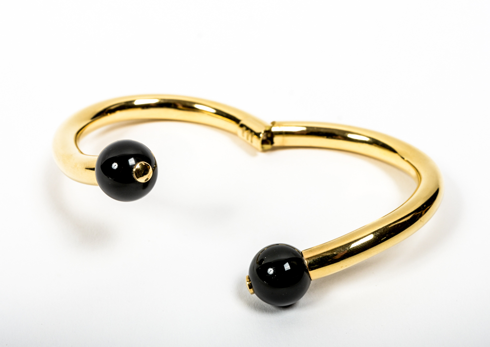 18K Gold and Onyx Bracelet