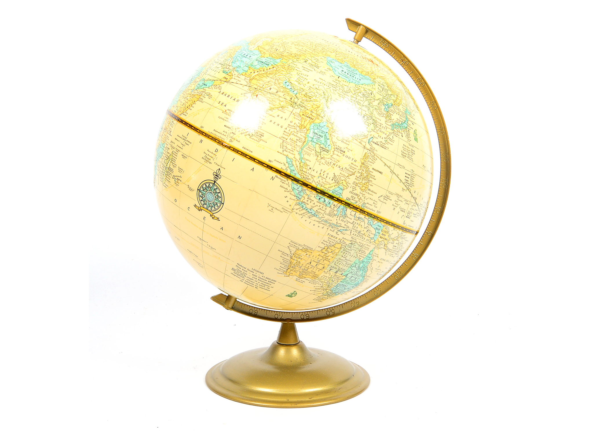 Vintage "Imperial" George F. Cram Globe