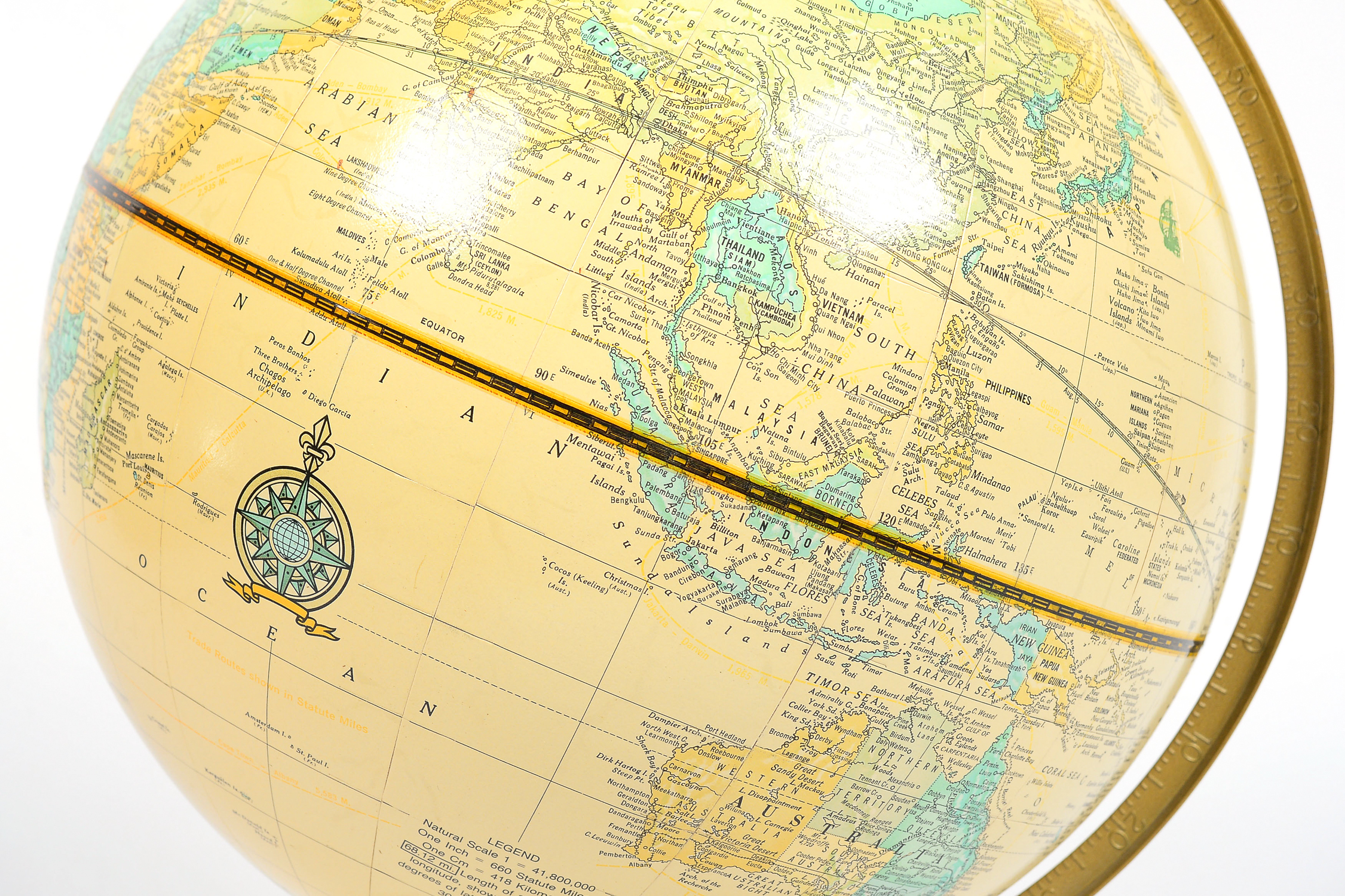 Vintage "Imperial" George F. Cram Globe