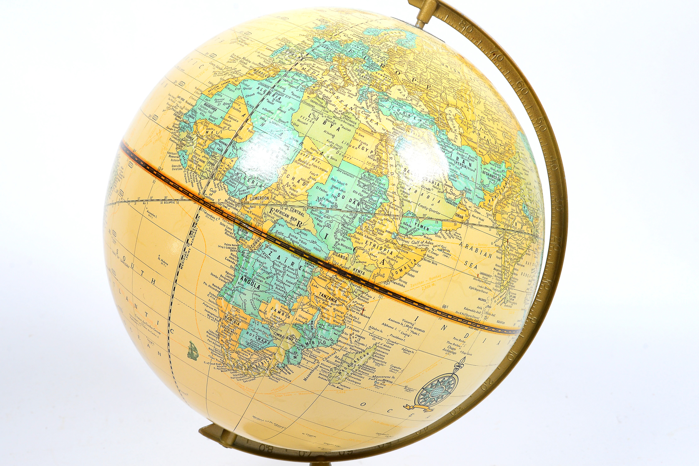 Vintage "Imperial" George F. Cram Globe