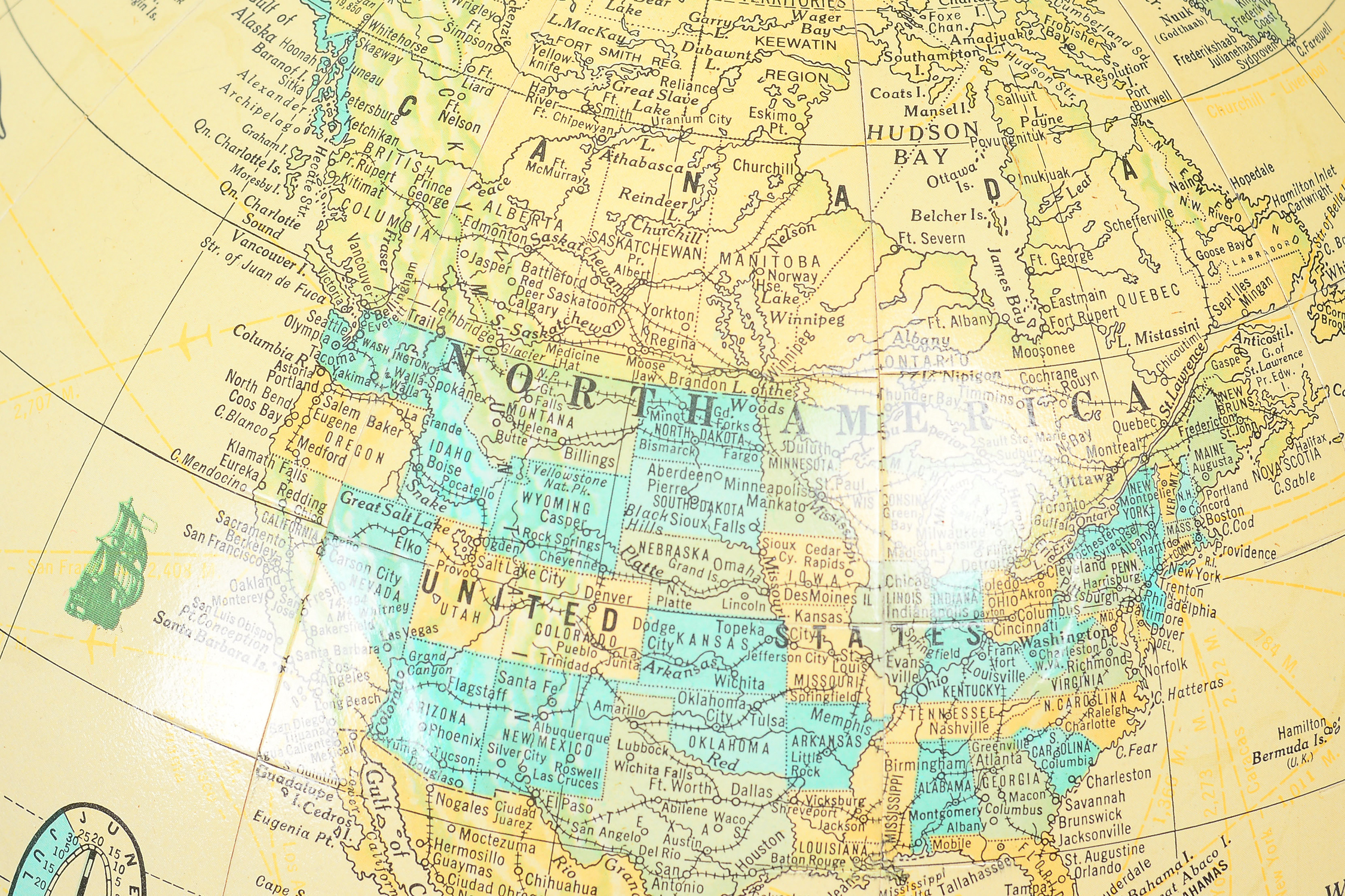 Vintage "Imperial" George F. Cram Globe