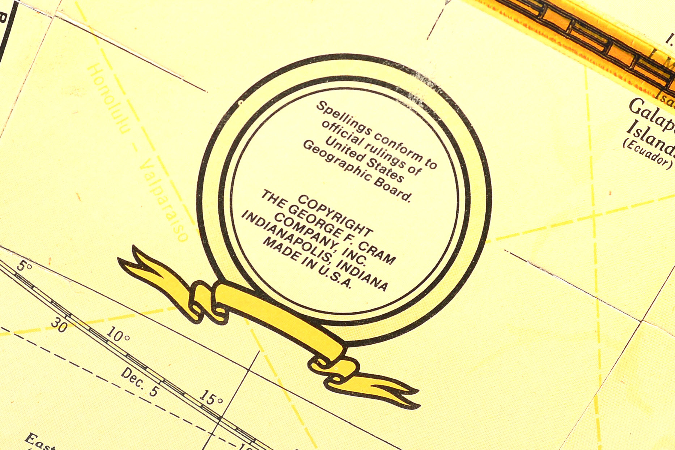 Vintage "Imperial" George F. Cram Globe