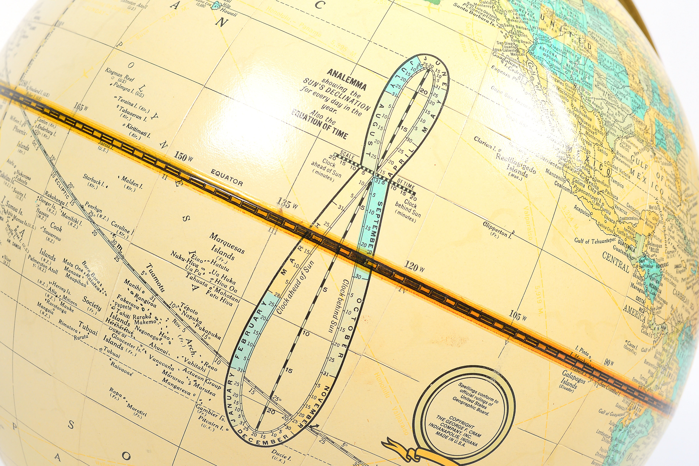 Vintage "Imperial" George F. Cram Globe