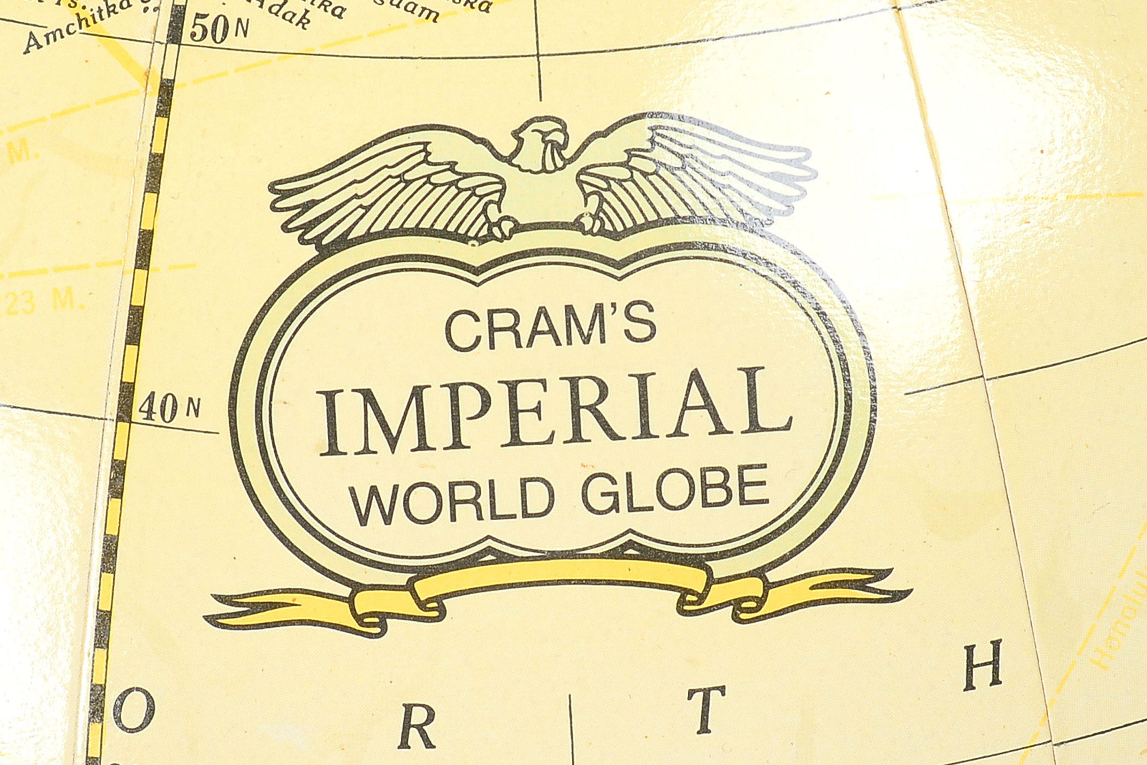 Vintage "Imperial" George F. Cram Globe