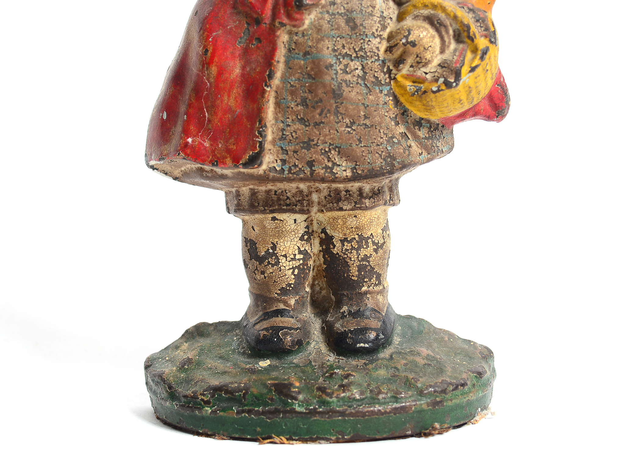 Antique Cast Iron Little Red Riding Hood Doorstopper