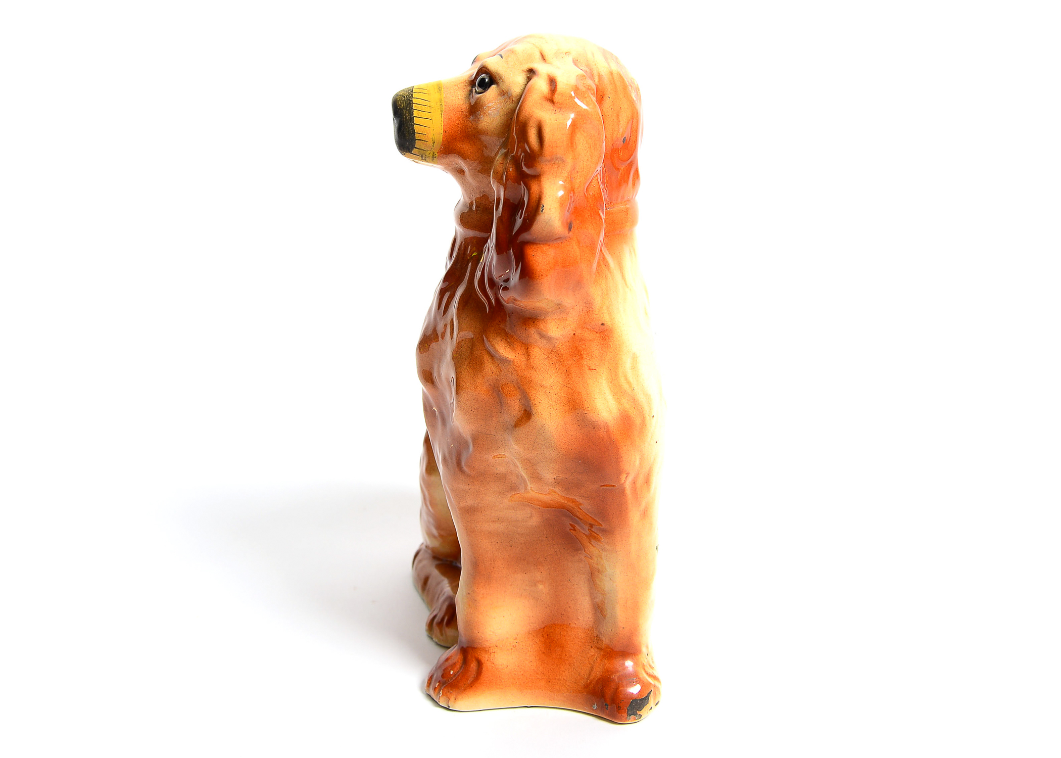 Porcelain Replica Staffordshire Dog Figurine