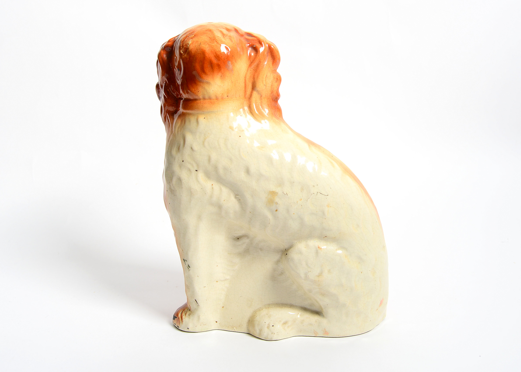 Porcelain Replica Staffordshire Dog Figurine