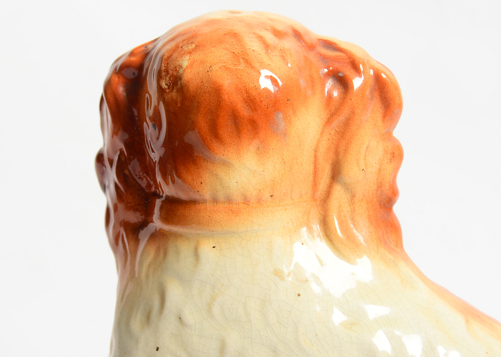 Porcelain Replica Staffordshire Dog Figurine