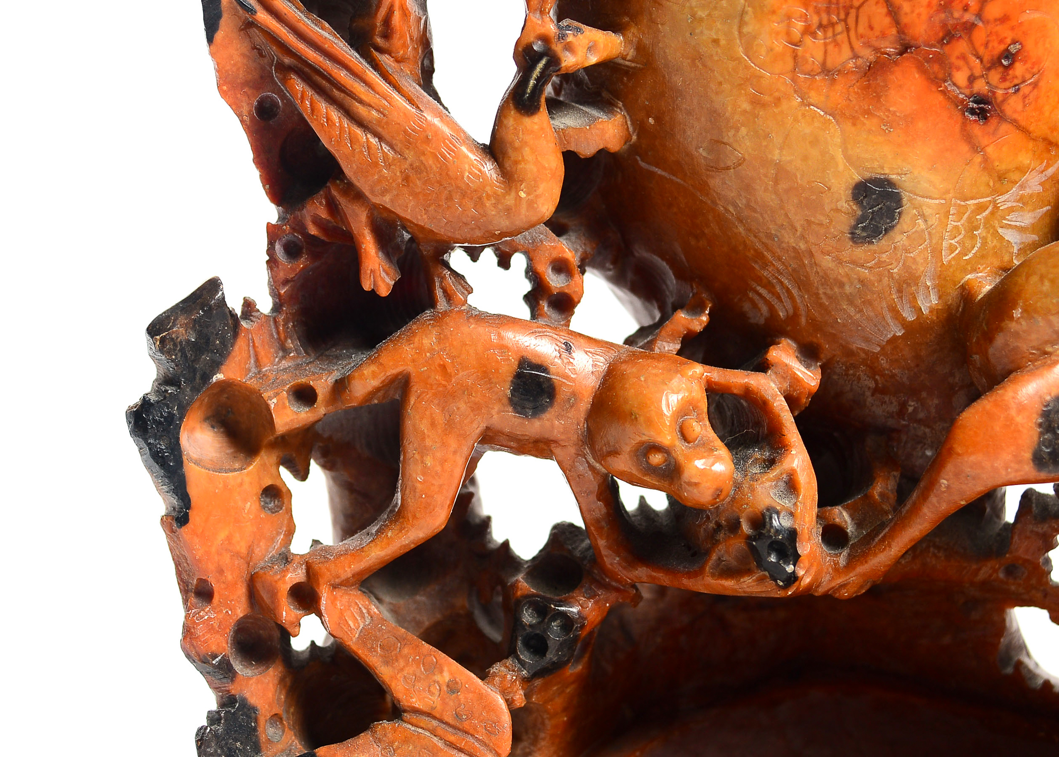 Carved Soapstone Japanese Sculpture