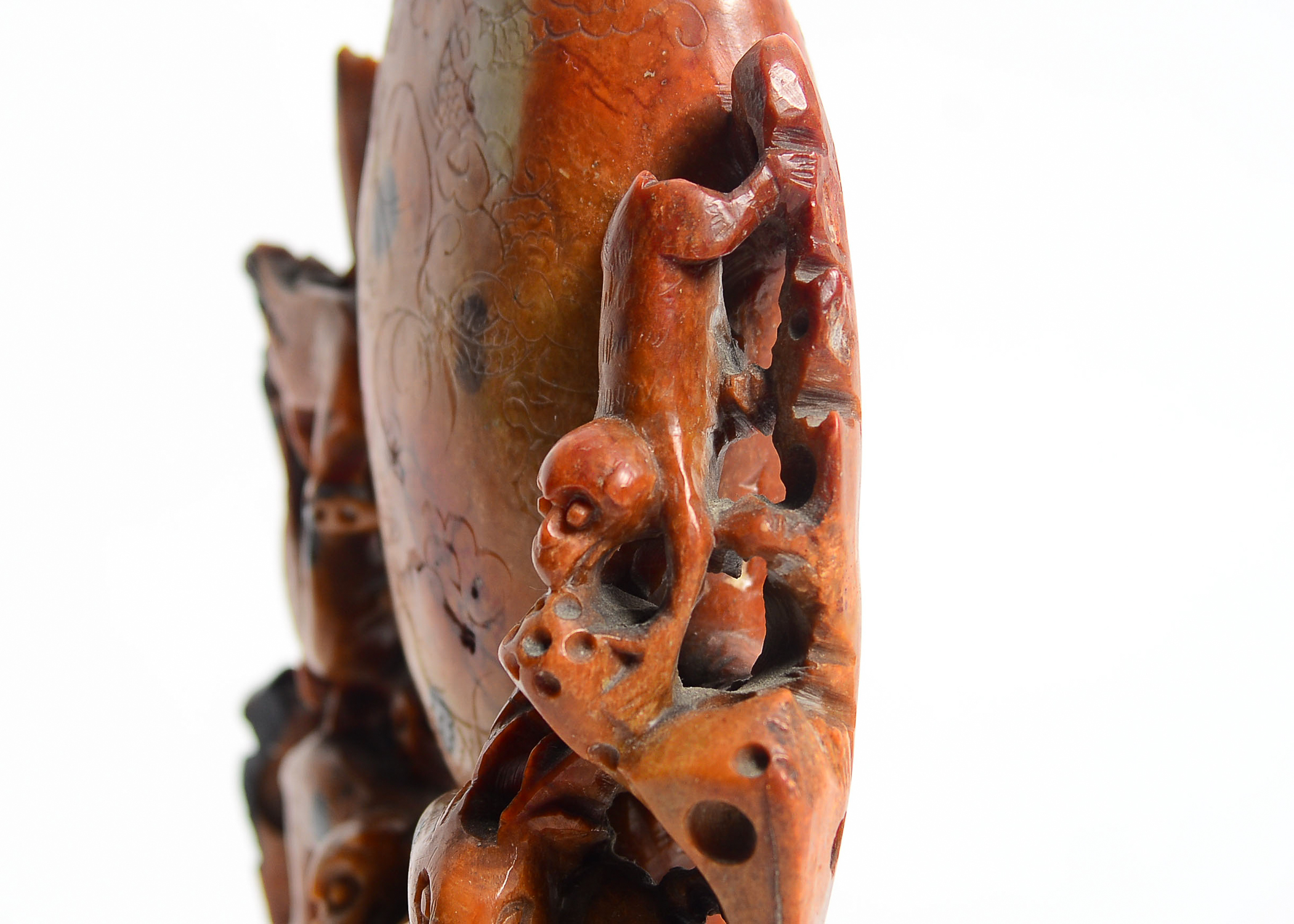 Carved Soapstone Japanese Sculpture