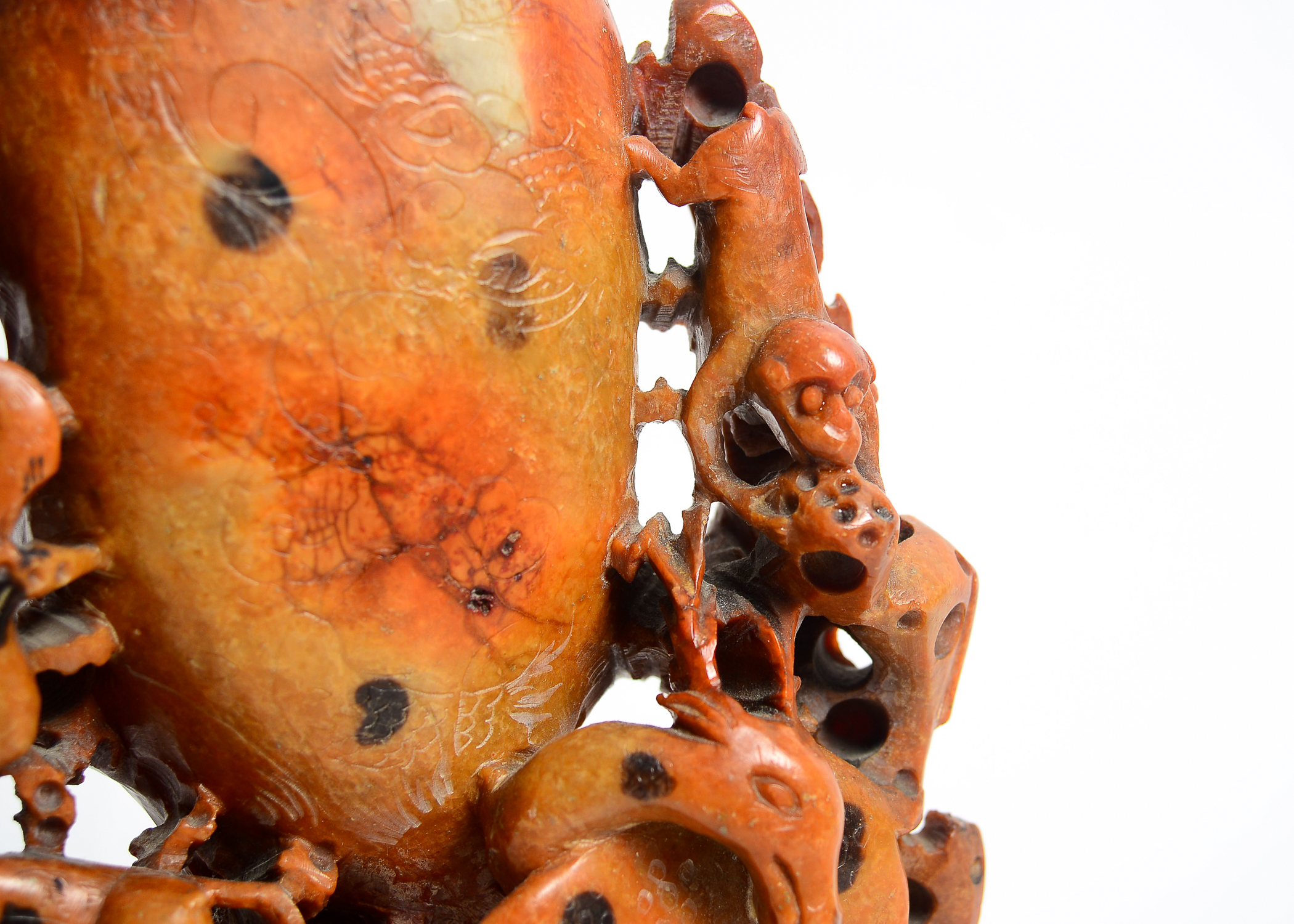 Carved Soapstone Japanese Sculpture