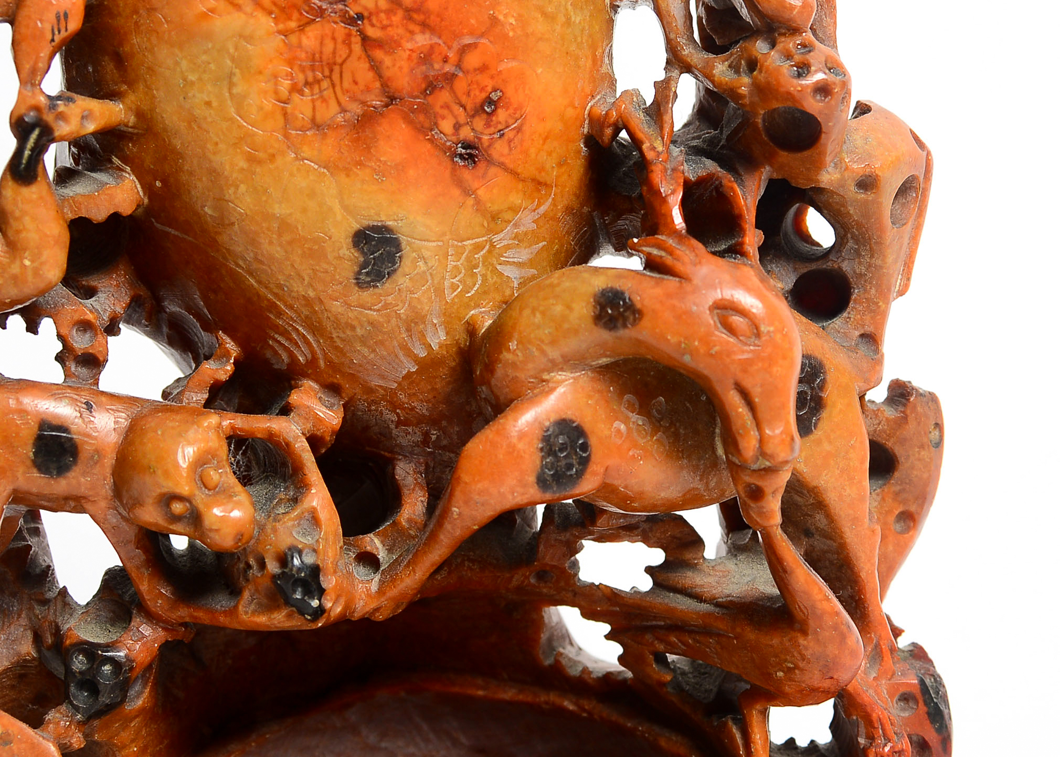 Carved Soapstone Japanese Sculpture