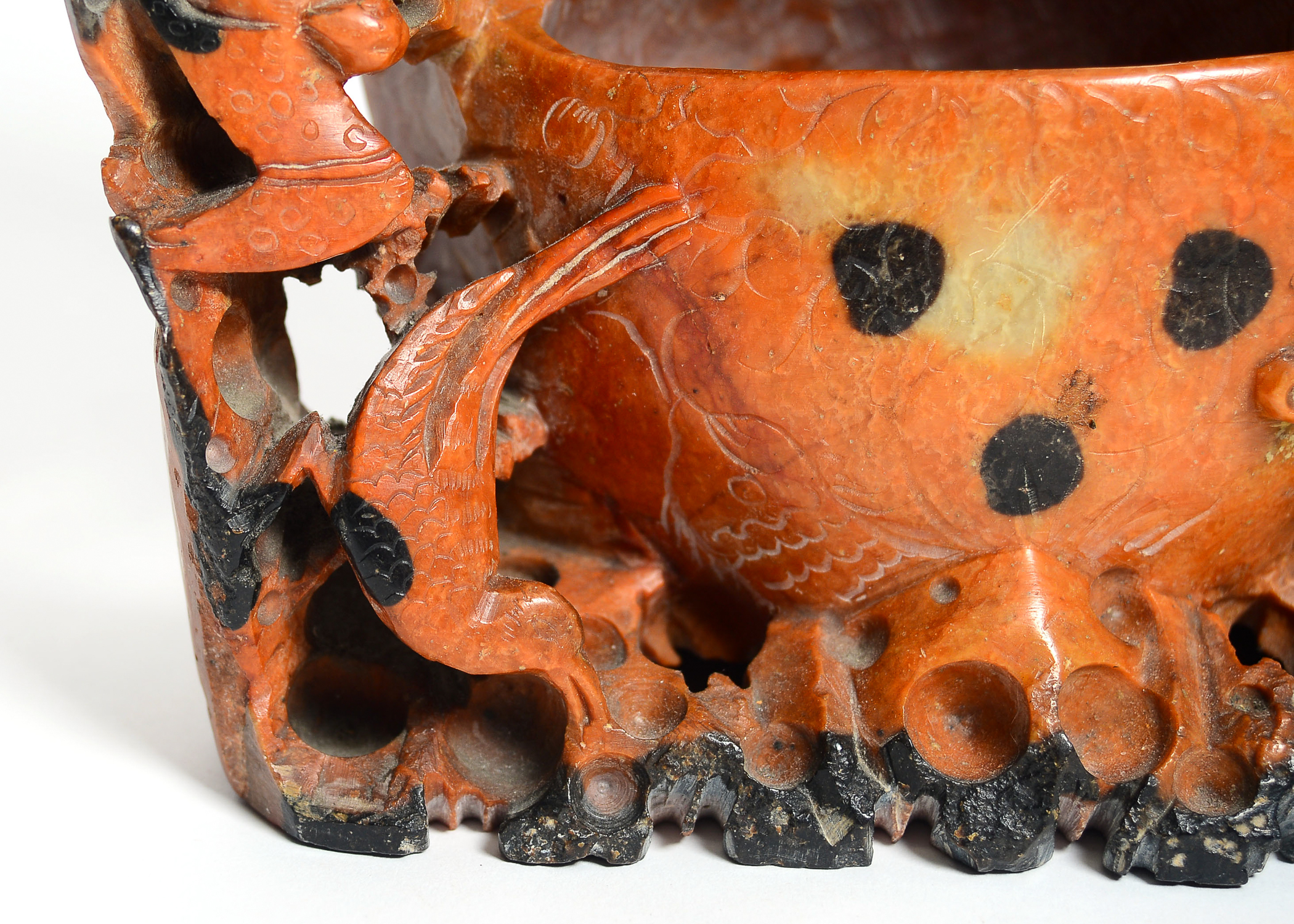 Carved Soapstone Japanese Sculpture