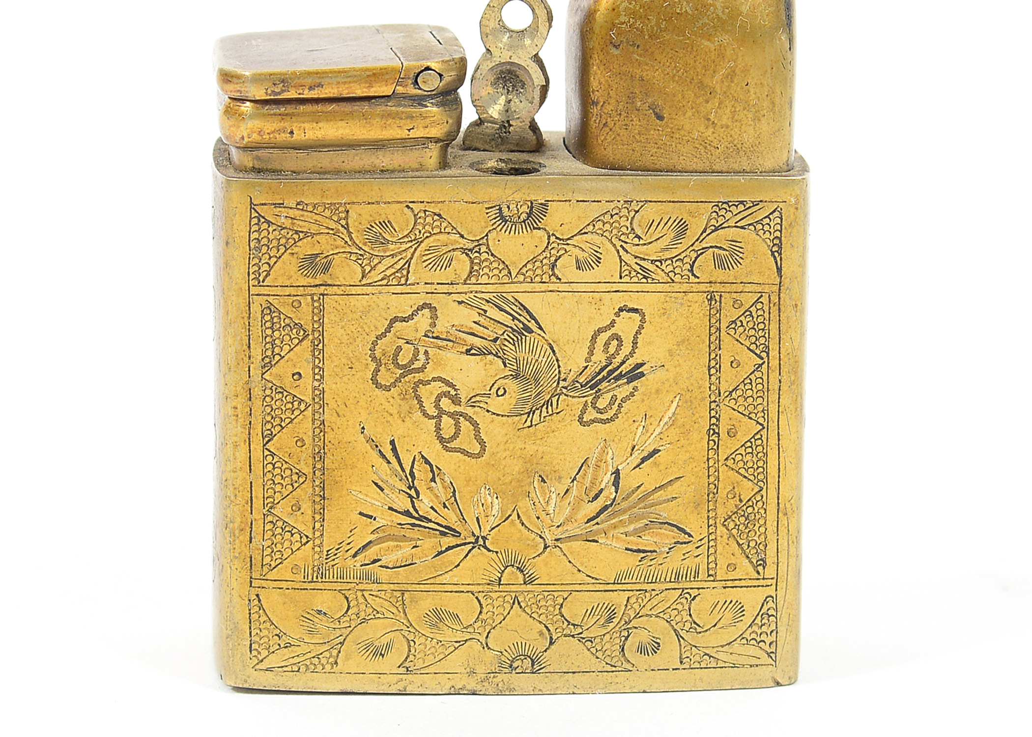 Pair of Brass Incense Holders