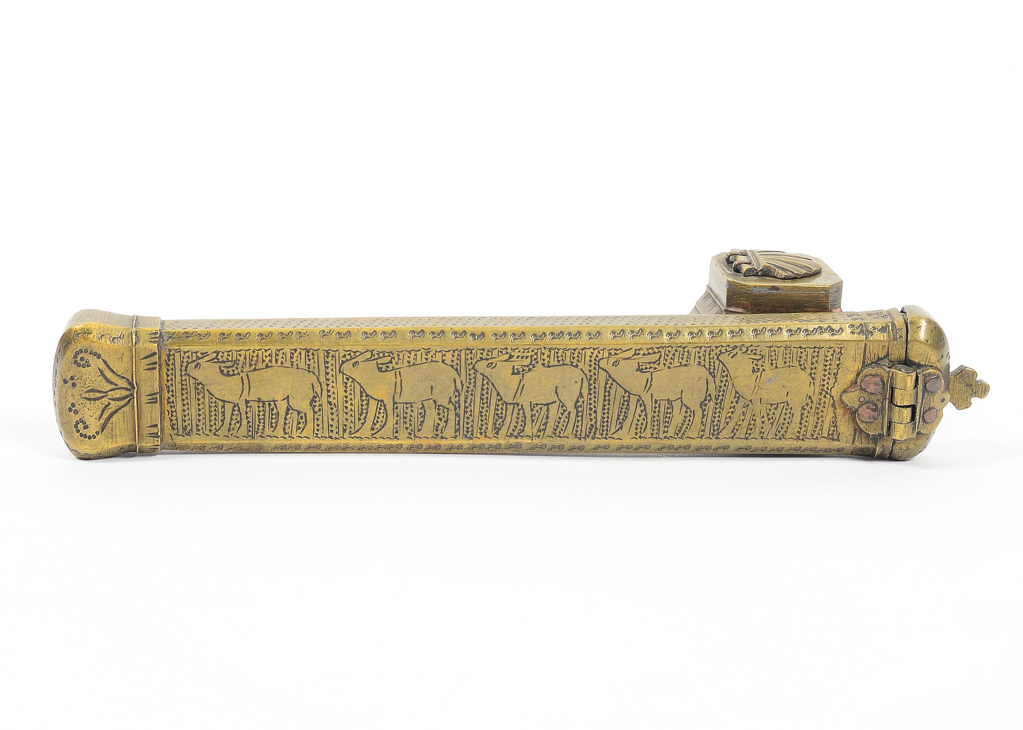 Pair of Brass Incense Holders