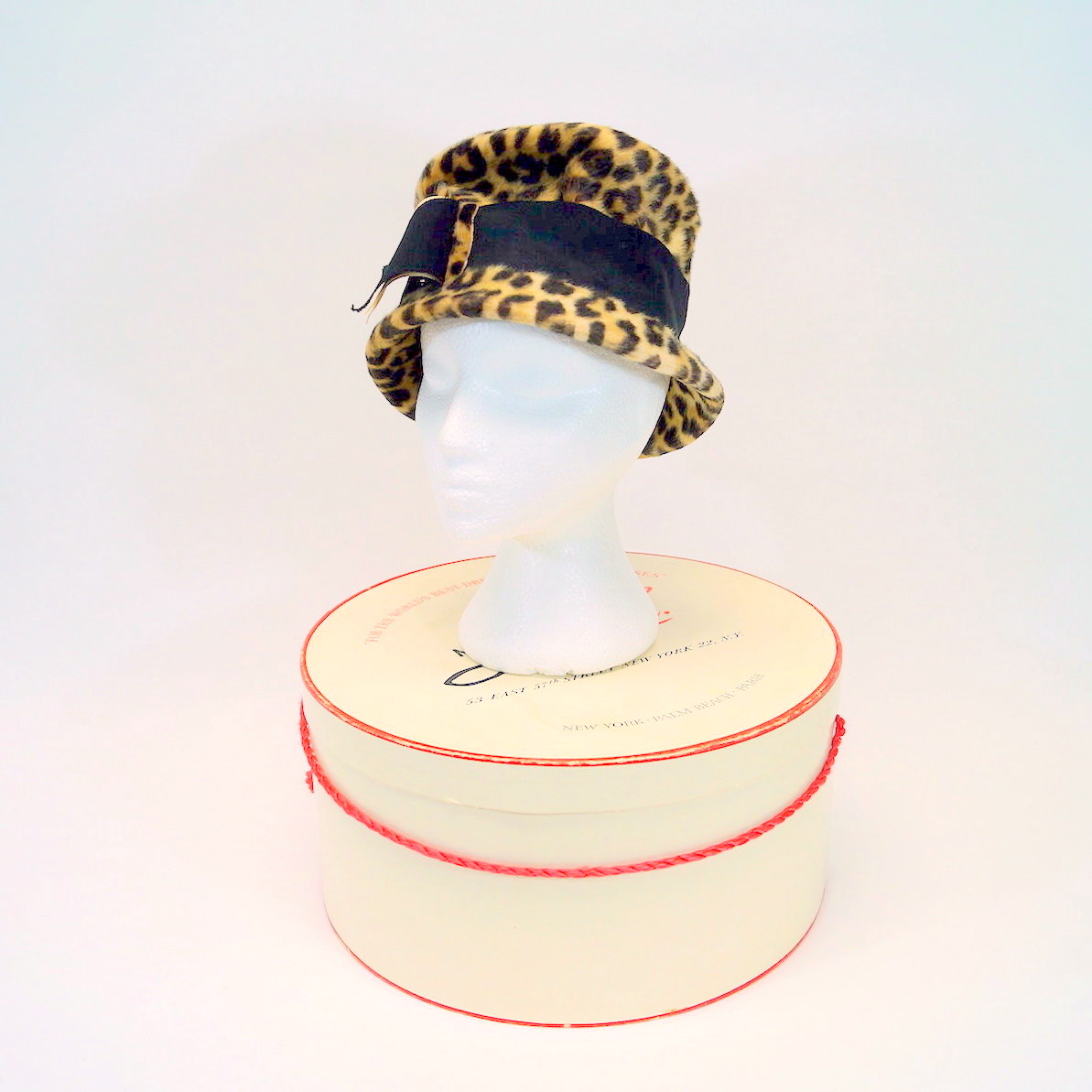 Vintage Mr. John Jr. Hat and Hat Box