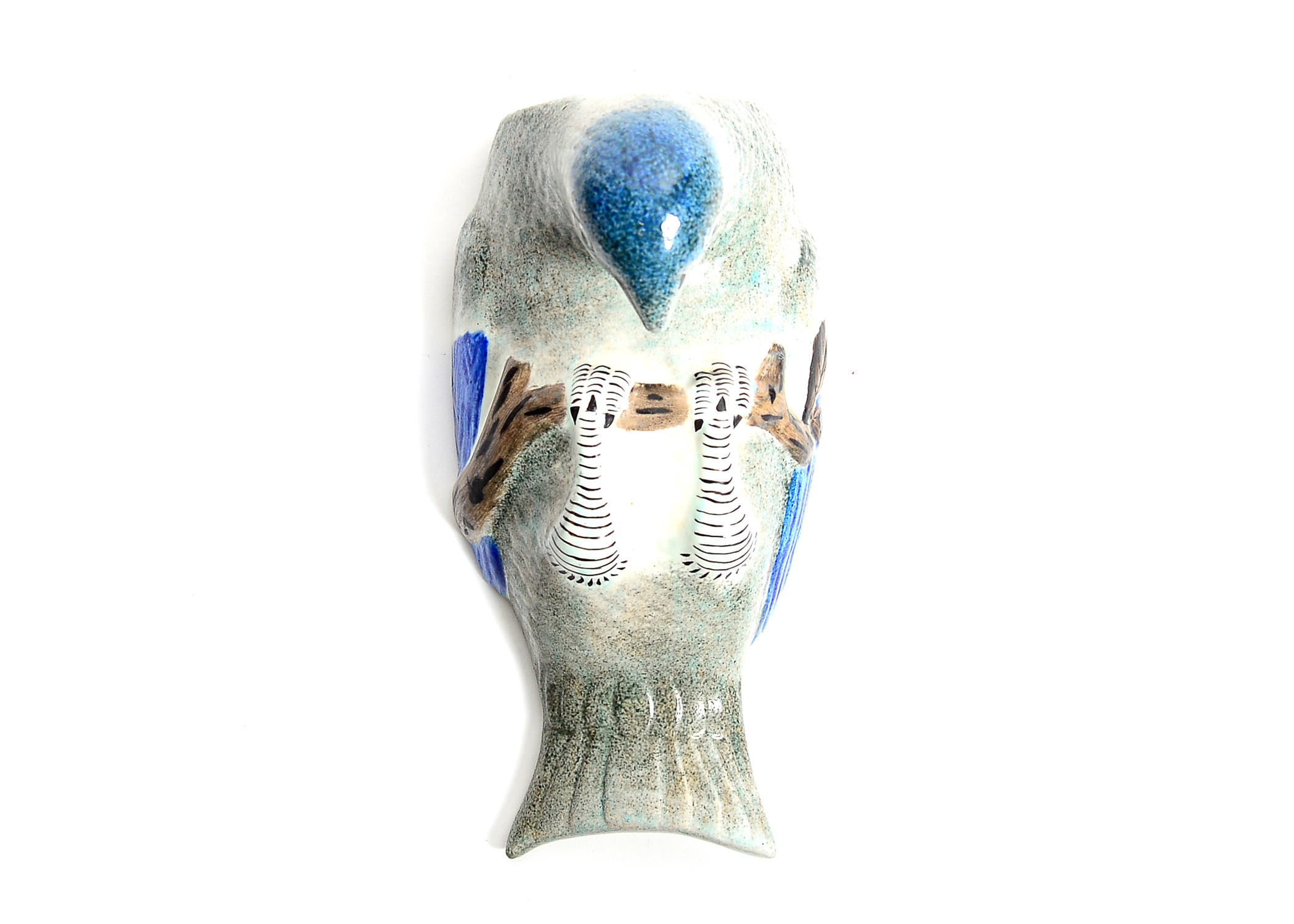 Ceramic Bird Motif Wall Planter