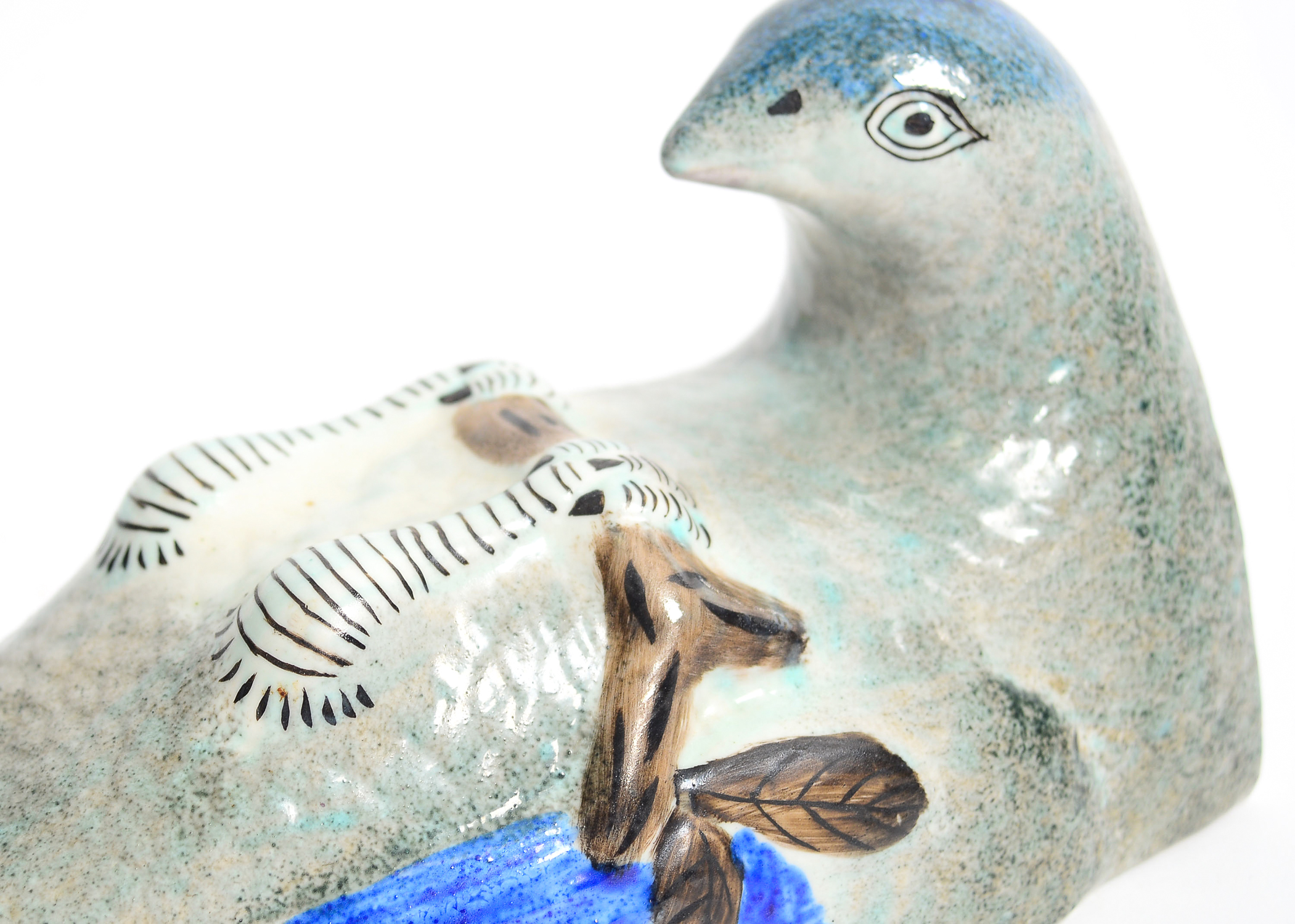 Ceramic Bird Motif Wall Planter