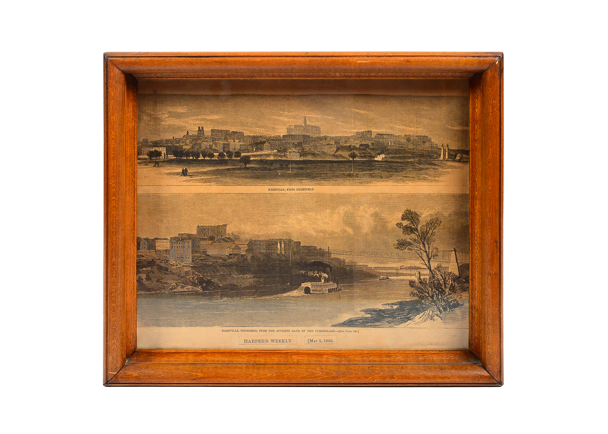 1866 Print of Nashville from Harper's Weekly