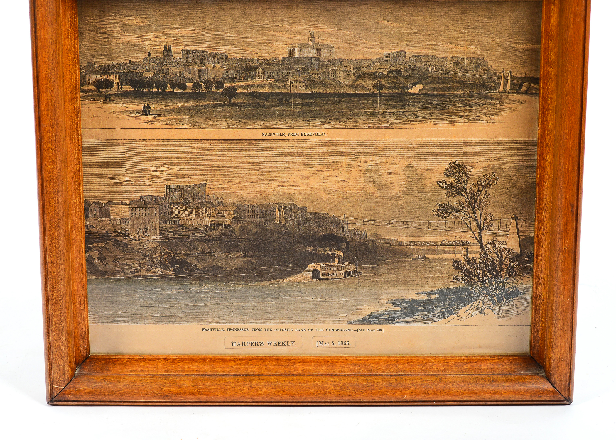 1866 Print of Nashville from Harper's Weekly