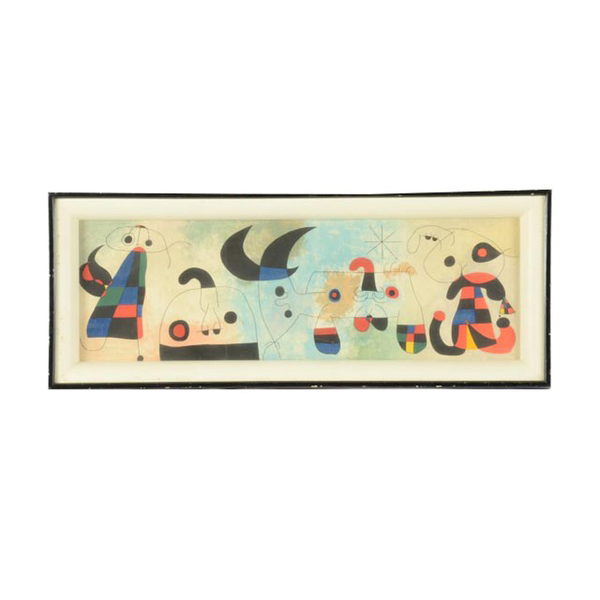 Joan Miró Mixed Media Print "Sur Quatre Murs"