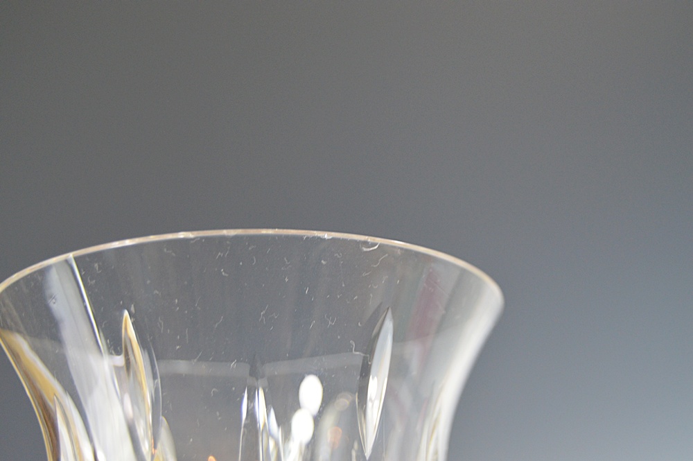 Set of Twelve Crystal Wine Goblets