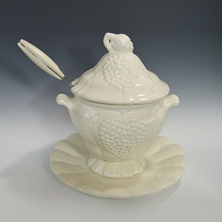 White Ceramic Soup Tureen
