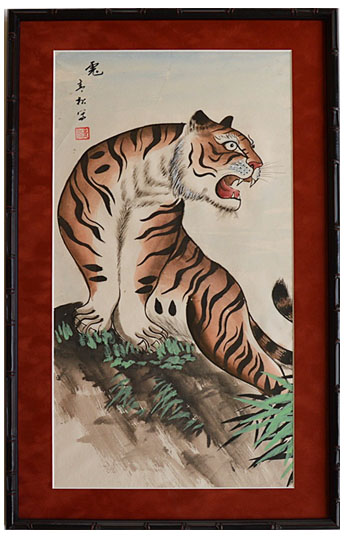 Three Original Signed Chinese Gouache Paintings on Paper