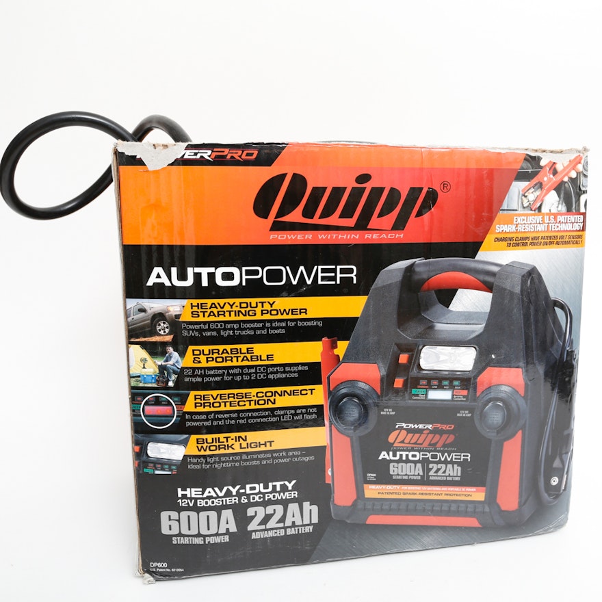 Quipp Autopower Heavy Duty 12V Booster and DC Power Car Battery in Box