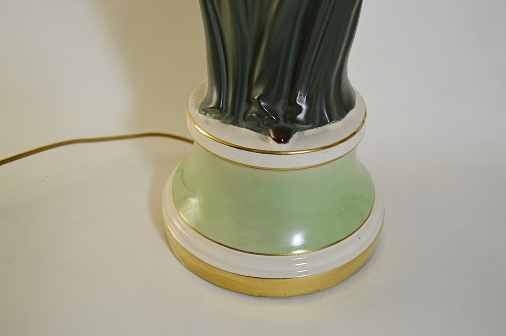 Pair of 1930s Figural Ceramic Lamps