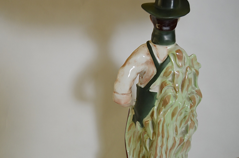 Pair of 1930s Figural Ceramic Lamps
